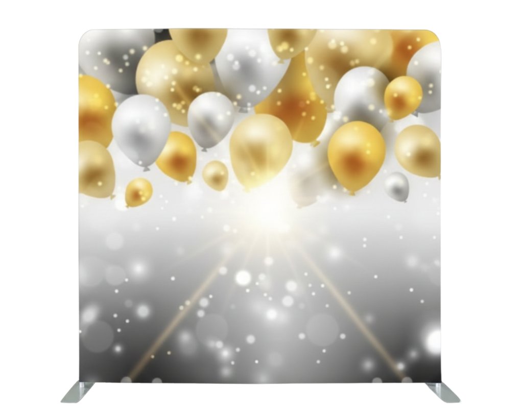 gold & silver balloons