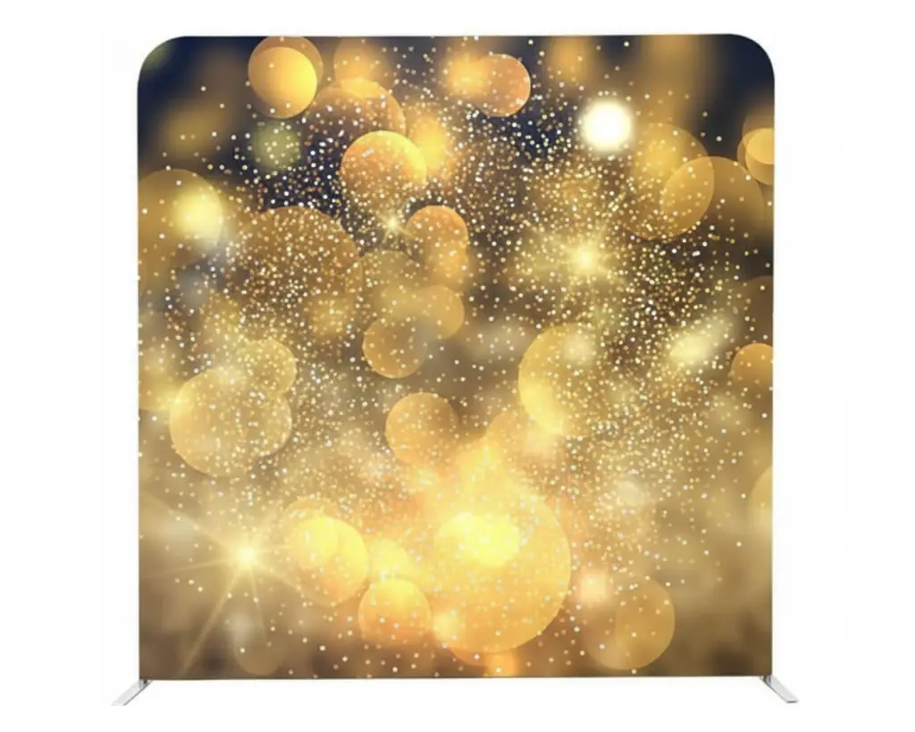 golden bokeh sparkle