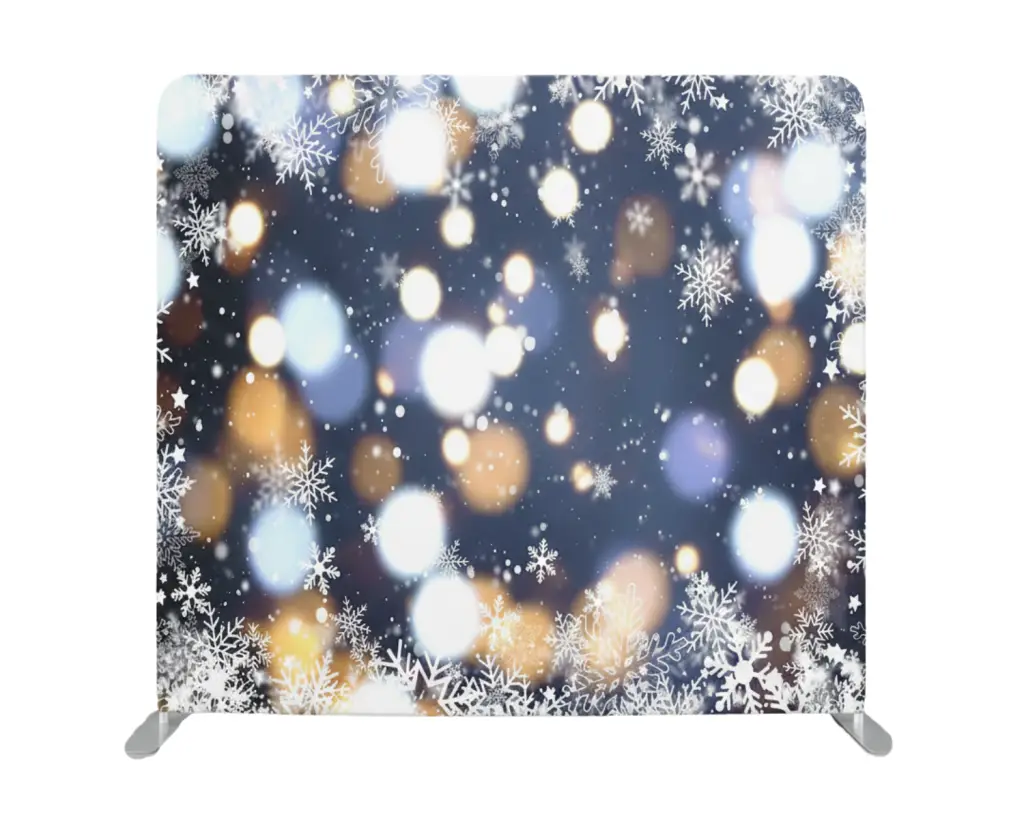 winter snowflake bokeh